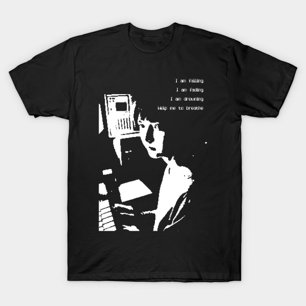 Lain - Duvet - Pixel Art T-Shirt by RAdesigns